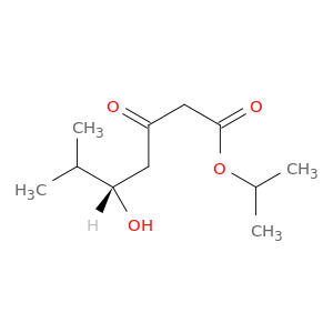 Heptanoic acid, 5-hydroxy-6-methyl-3-oxo-, 1-methylethyl ester, (5S)-