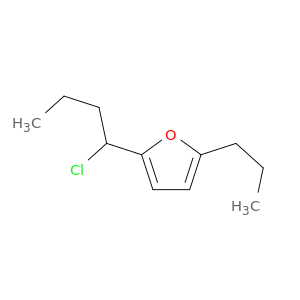 Furan, 2-(1-chlorobutyl)-5-propyl-