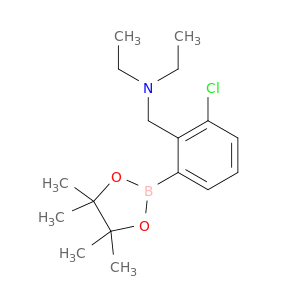 苯单六甲胺,2-氯-N,N-二乙基-6-(4,4,5,5-四甲基-1,3,2-二氧化物醇-2-基)-