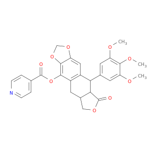 8-oxo-9-(3,4,5-trimethoxyphenyl)-5,5a,6,8,8a,9-hexahydrofuro[3',4':6,7]naphtho[2,3-d][1,3]dioxol-4-yl pyridine-4-carboxylate