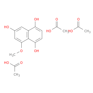 1,4,6-Naphthalenetriol, 8-methoxy-, triacetate