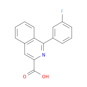3-Isoquinolinecarboxylic acid, 1-(3-fluorophenyl)-