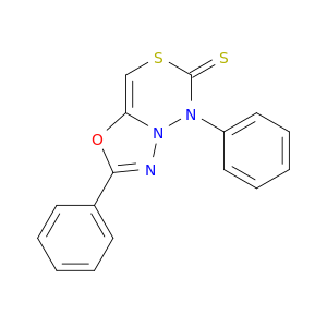 1,3,4-Oxadiazolo[3,2-d][1,3,4]thiadiazine-6(5H)-thione, 2,5-diphenyl-