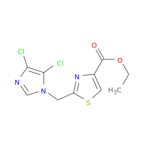 乙基2-[(4,5-二氯-1H-咪唑-1-基)甲基]-4-噻唑甲酸酯