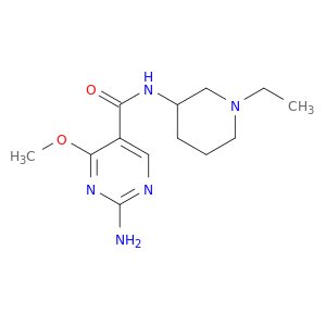 5-Pyrimidinecarboxamide,2-amino-N-(1-ethyl-3-piperidinyl)-4-methoxy-