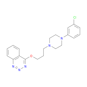 1,2,3-Benzotriazine, 4-[3-[4-(3-chlorophenyl)-1-piperazinyl]propoxy]-