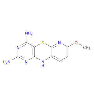10H-Pyrido(2,3-b)pyrimido(4,5-e)(1,4)thiazine-2,4-diamine, 7-methoxy-