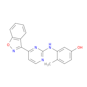 Phenol, 3-[[4-(1,2-benzisoxazol-3-yl)-2-pyrimidinyl]amino]-4-methyl-