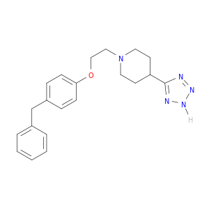 Piperidine, 1-[2-[4-(phenylmethyl)phenoxy]ethyl]-4-(1H-tetrazol-5-yl)-