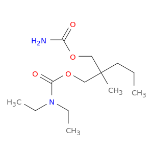 2-[(carbamoyloxy)methyl]-2-methylpentyl diethylcarbamate