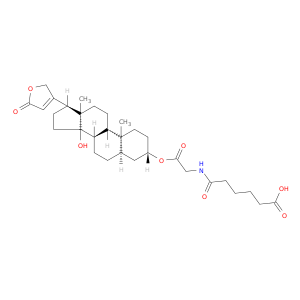 5-[[(3S,5R,8R,9S,10S,13R,17S)-14-HYDROXY-10,13-DIMETHYL-17-(5-OXO-2H-F URAN-3-YL)-1,2,3,4,5,6,7,8,9,11,12,15,16,17-TETRADECAHYDROCYCLOPENTA[A ]PHENANTHREN-3-YL]OXYCARBONYLMETHYLCARBAMOYL]PENTANOIC ACID