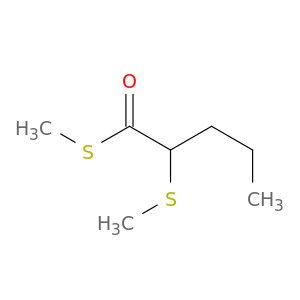 Pentanethioic acid, 2-(methylthio)-, S-methyl ester