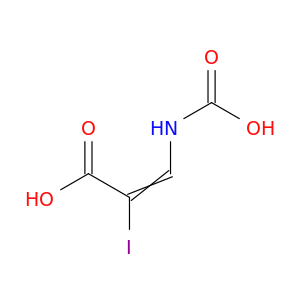 2-Propenoic acid, 3-(carboxyamino)-2-iodo-