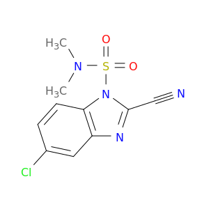 1H-Benzimidazole-1-sulfonamide, 5-chloro-2-cyano-N,N-dimethyl-