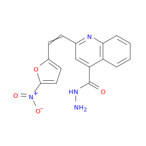4-Quinolinecarboxylicacid, 2-[2-(5-nitro-2-furanyl)ethenyl]-, hydrazide