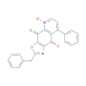 Oxazolo[4,5-g]quinoline-4,9-dione, 8-phenyl-2-(phenylmethyl)-, 5-oxide
