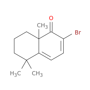 1(5H)-Naphthalenone, 2-bromo-6,7,8,8a-tetrahydro-5,5,8a-trimethyl-