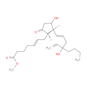 methyl (E)-7-[(1R,2S)-2-[(E)-4-ethenyl-4-hydroxy-oct-1-enyl]-3-hydroxy-5-oxo-cyclopentyl]hept-5-enoate