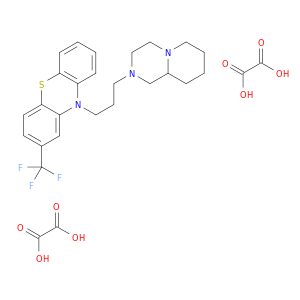 10-[3-(octahydro-2h-pyrido[1,2-a]pyrazin-2-yl)propyl]-2-(trifluoromethyl)-10h-phenothiazine ethanedioate(1:2)