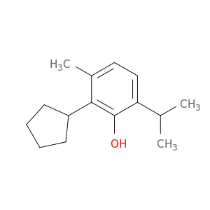 2-环戊基-3-甲基-6-(1-甲乙基)苯酚