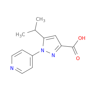 5-(Propan-2-yl)-1-(pyridin-4-yl)-1H-pyrazole-3-carboxylic Acid