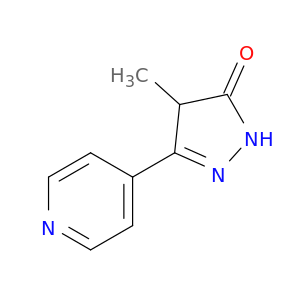 3H-Pyrazol-3-one, 2,4-dihydro-4-methyl-5-(4-pyridinyl)-