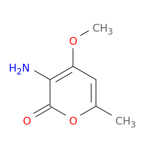 2H-Pyran-2-one, 3-amino-4-methoxy-6-methyl-