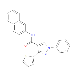 1H-Pyrazole-4-carboxamide, N-2-naphthalenyl-1-phenyl-3-(2-thienyl)-