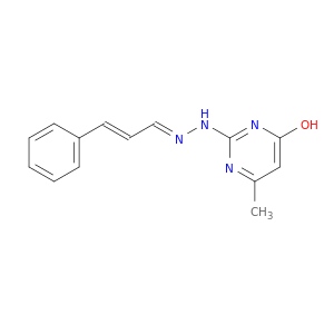 2-Propenal,3-phenyl-, 2-(1,6-dihydro-4-methyl-6-oxo-2-pyrimidinyl)hydrazone