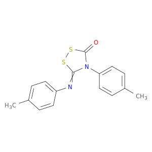 1,2,4-Dithiazolidin-5-one, 4-(4-methylphenyl)-3-[(4-methylphenyl)imino]-