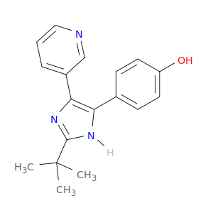 Phenol,4-[2-(1,1-dimethylethyl)-5-(3-pyridinyl)-1H-imidazol-4-yl]-
