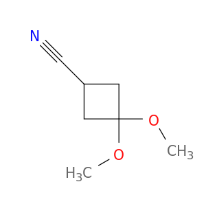 Cyclobutanecarbonitrile, 3,3-dimethoxy-