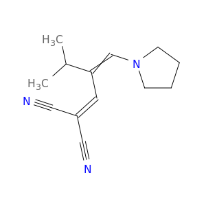 Propanedinitrile, [3-methyl-2-(1-pyrrolidinylmethylene)butylidene]-