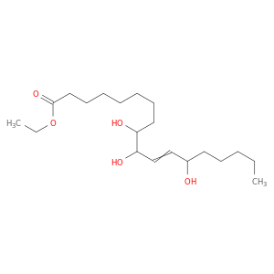 11-Octadecenoic acid, 9,10,13-trihydroxy-, ethyl ester