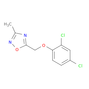 1,2,4-Oxadiazole, 5-[(2,4-dichlorophenoxy)methyl]-3-methyl-