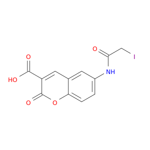 6-[(iodoacetyl)amino]-2-oxo-2h-chromene-3-carboxylic acid