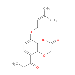 Acetic acid, [5-[(3-methyl-2-butenyl)oxy]-2-(1-oxopropyl)phenoxy]-