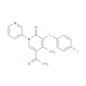 [1(2H),3'-Bipyridin]-2-one, 5-acetyl-3-[(4-fluorophenyl)thio]-4-methyl-