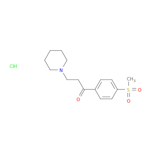 1-Propanone,1-[4-(methylsulfonyl)phenyl]-3-(1-piperidinyl)-, hydrochloride (1:1)