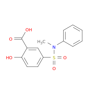 Benzoic acid, 2-hydroxy-5-[(methylphenylamino)sulfonyl]-