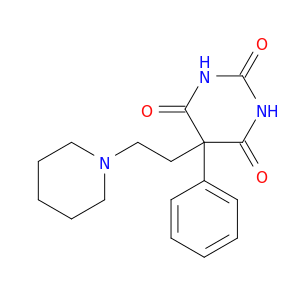 2,4,6(1H,3H,5H)-Pyrimidinetrione,5-phenyl-5-[2-(1-piperidinyl)ethyl]-, hydrochloride (1:1)