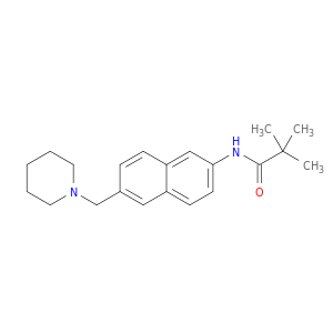 Propanamide, 2,2-dimethyl-N-[6-(1-piperidinylmethyl)-2-naphthalenyl]-