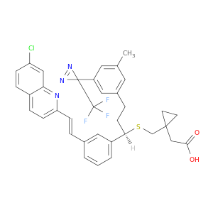 Cyclopropaneacetic acid,1-[[[(1R)-1-[3-[(1E)-2-(7-chloro-2- quinolinyl)ethenyl]phenyl]-3-[3-methyl-5-[3- (trifluoromethyl)-3H-diazirin-3-yl]phenyl]- propyl]thio]methyl]-