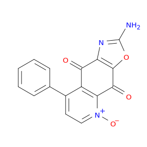 Oxazolo[4,5-g]quinoline-4,9-dione, 2-amino-8-phenyl-, 5-oxide