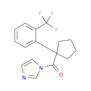 1H-Imidazole, 1-[[1-[2-(trifluoromethyl)phenyl]cyclopentyl]carbonyl]-