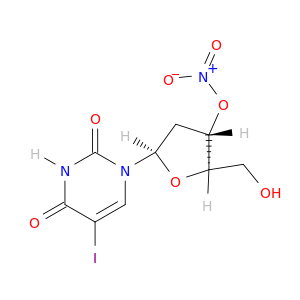 Uridine, 2'-deoxy-5-iodo-, 3'-nitrate
