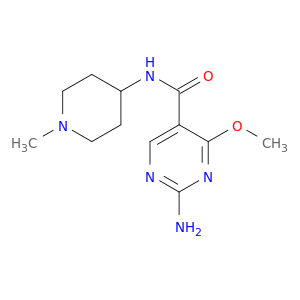 5-Pyrimidinecarboxamide,2-amino-4-methoxy-N-(1-methyl-4-piperidinyl)-