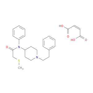 Acetamide, 2-(methylthio)-N-phenyl-N-(1-(2-phenylethyl)-4-piperidinyl)-, (Z)-2-butenedioate (1:1)