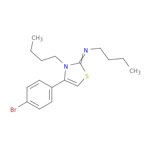1-Butanamine, N-[4-(4-bromophenyl)-3-butyl-2(3H)-thiazolylidene]-