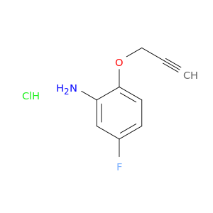 苯甲胺,5-氟-2-(2-丙炔-1-基氧基)-,盐酸盐(1：1)